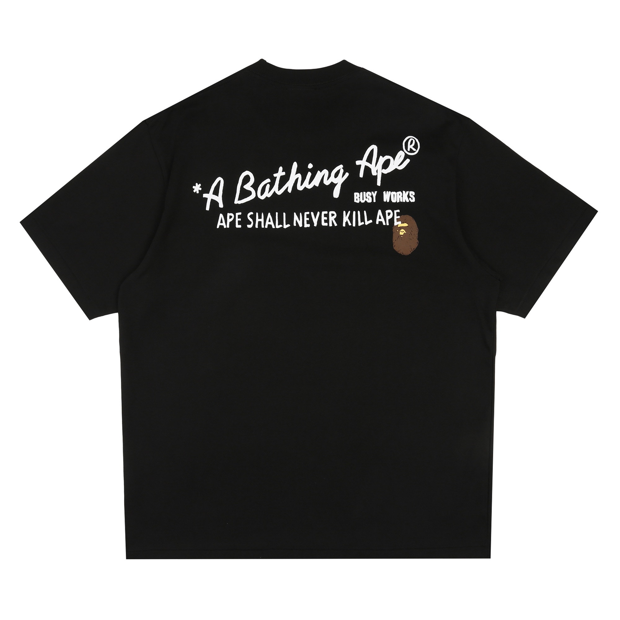 Hand Draw Relaxed Fit T-Shirt - Black product photo
