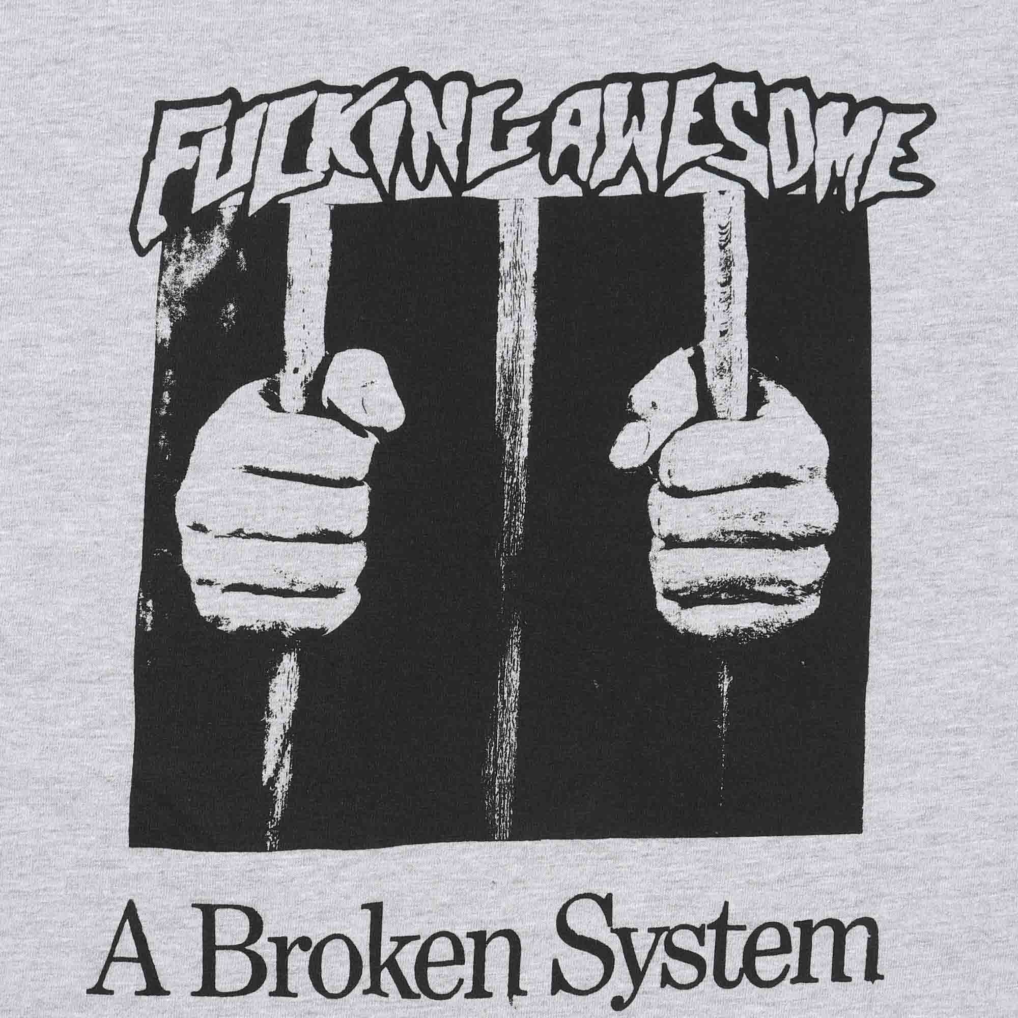 A Broken System S/S Tee - Heather Grey product photo