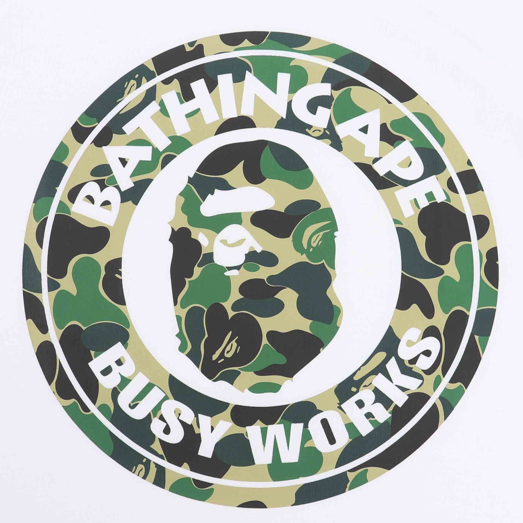 ABC Camo Busy Works T-Shirt - White/Green product photo