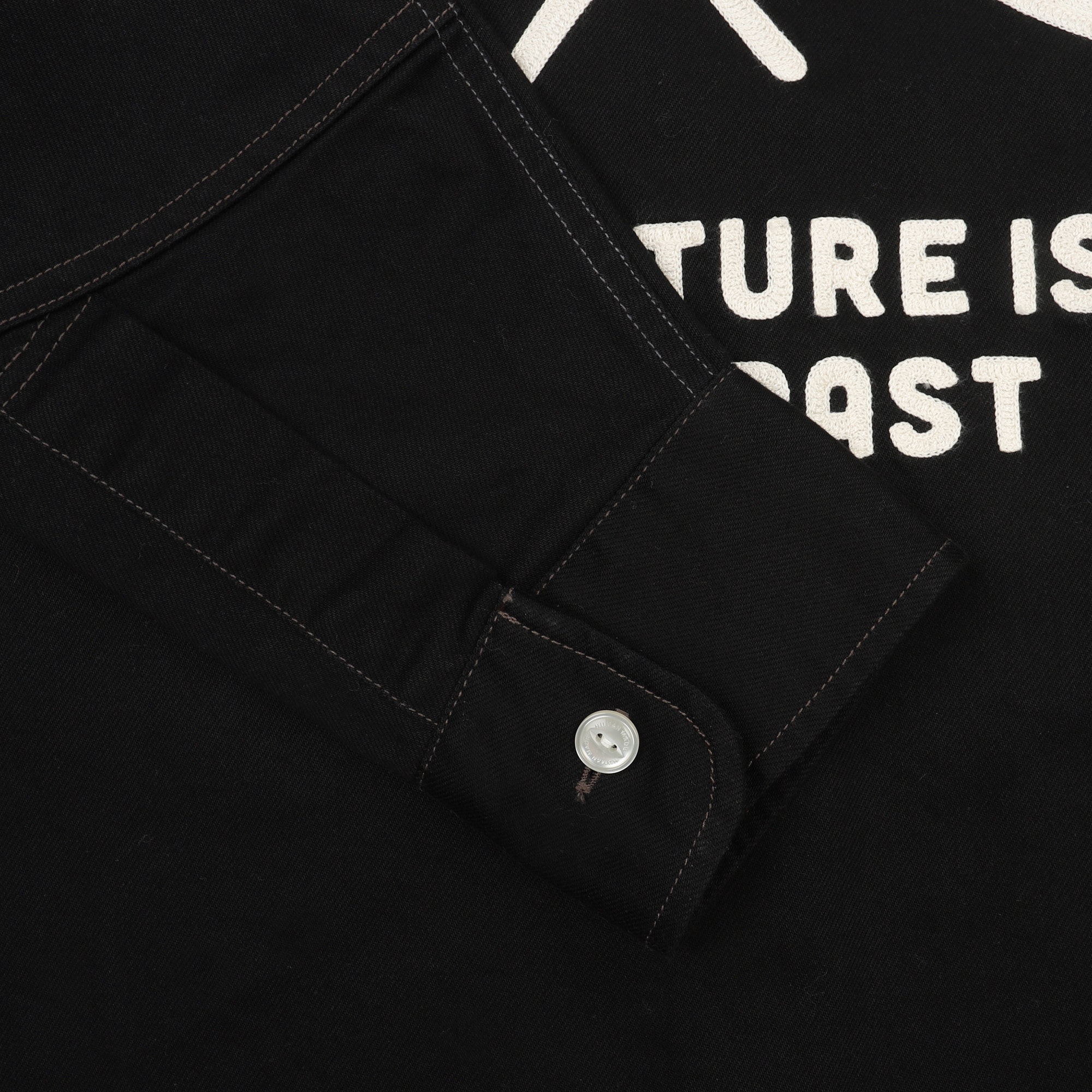 Cotton Twill Shirt - Black product photo