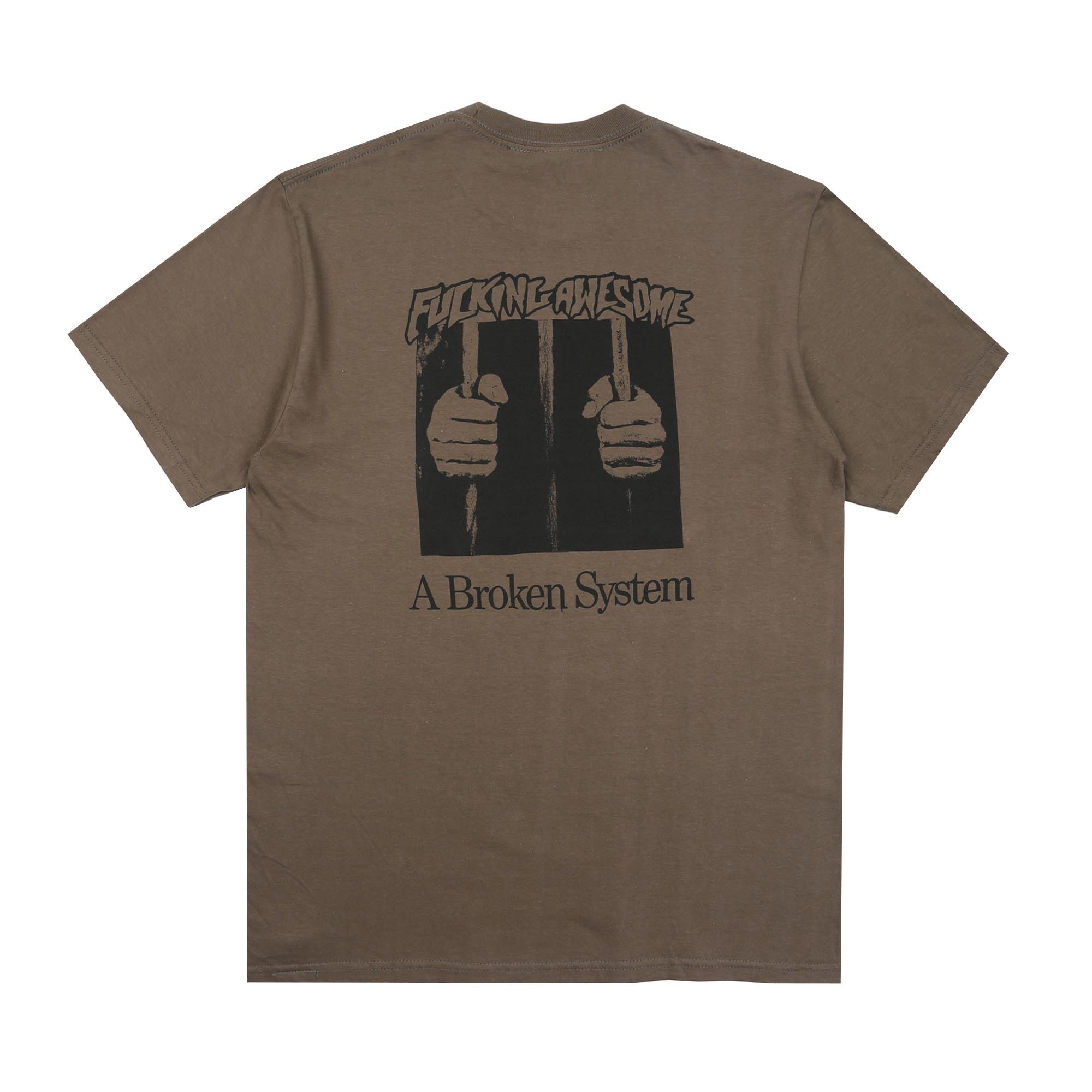 A Broken System S/S Tee - Olive product photo