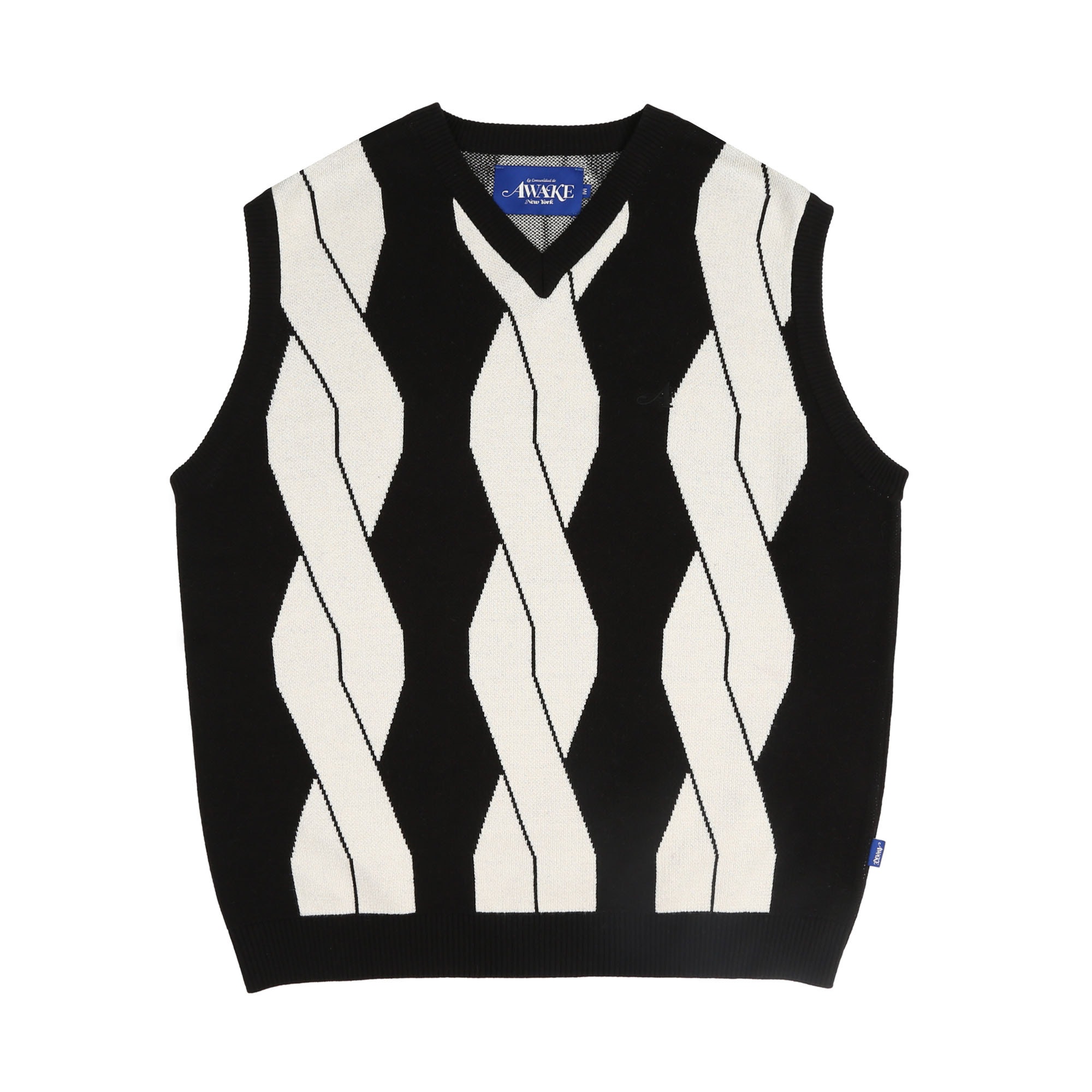 Cable Sweater Vest - Black product photo