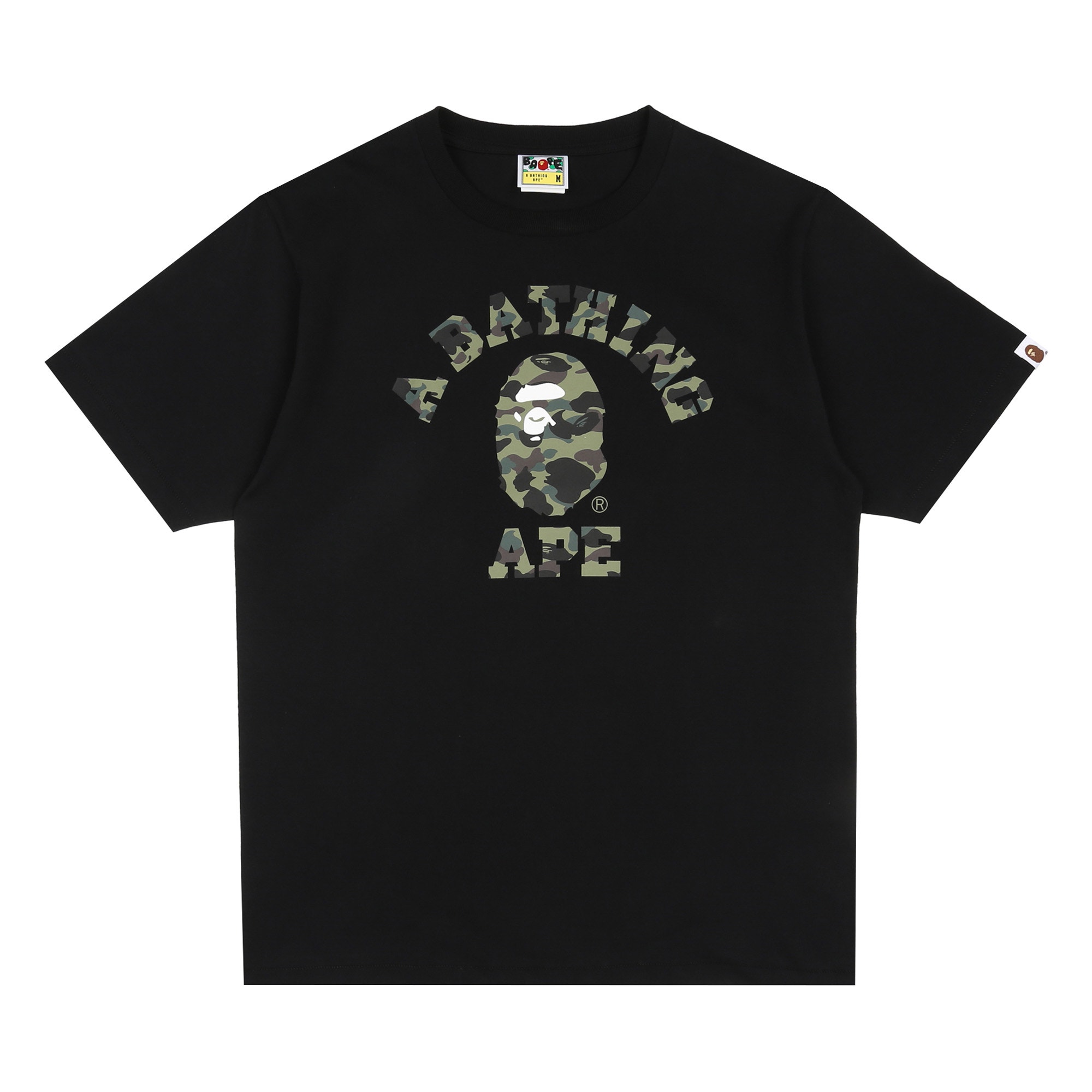 1st Camo College T-Shirt - Black/Green product photo