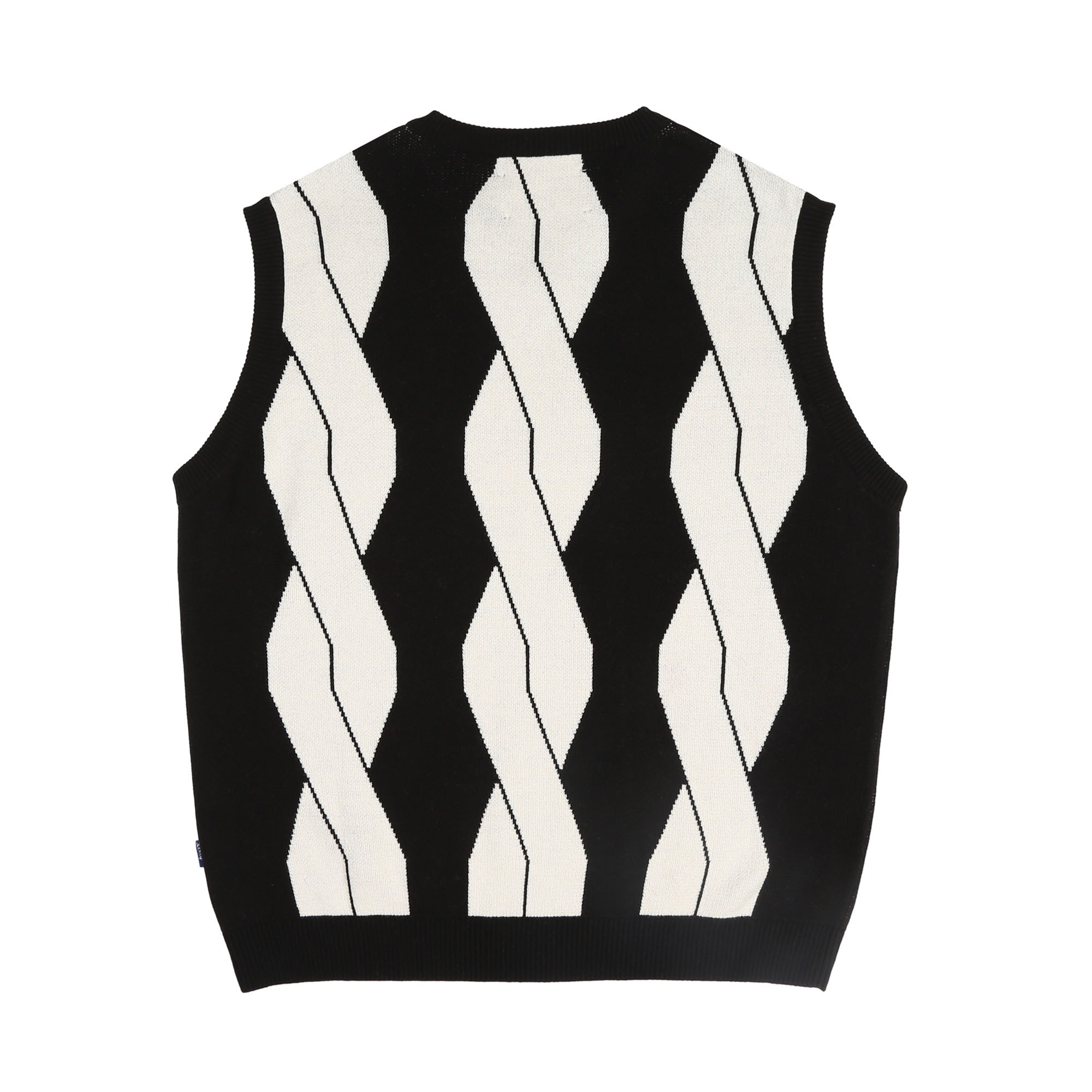 Cable Sweater Vest - Black product photo