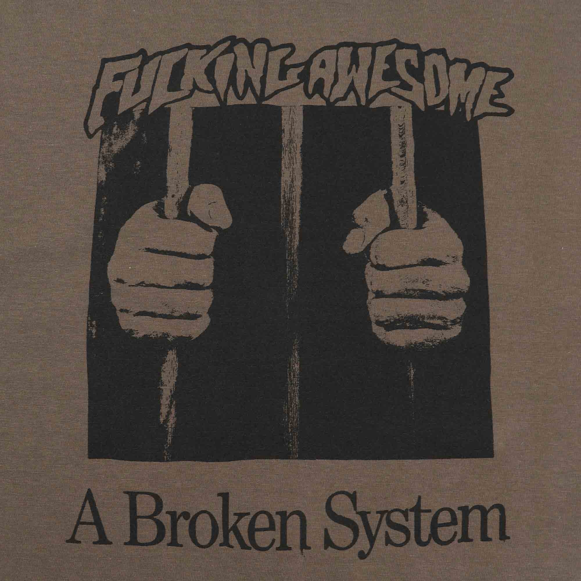 A Broken System S/S Tee - Olive product photo