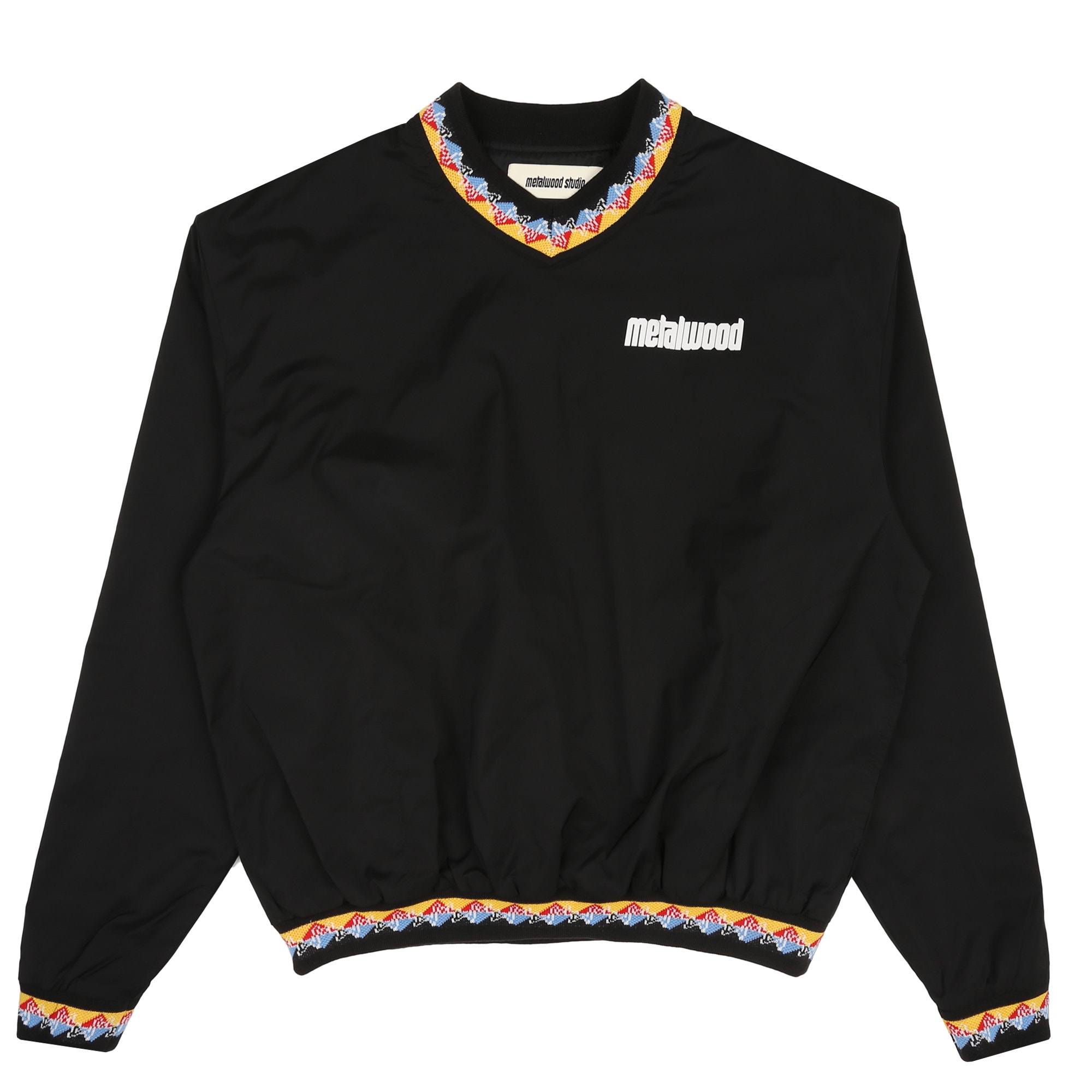 V-Neck Windbreaker - Black product photo