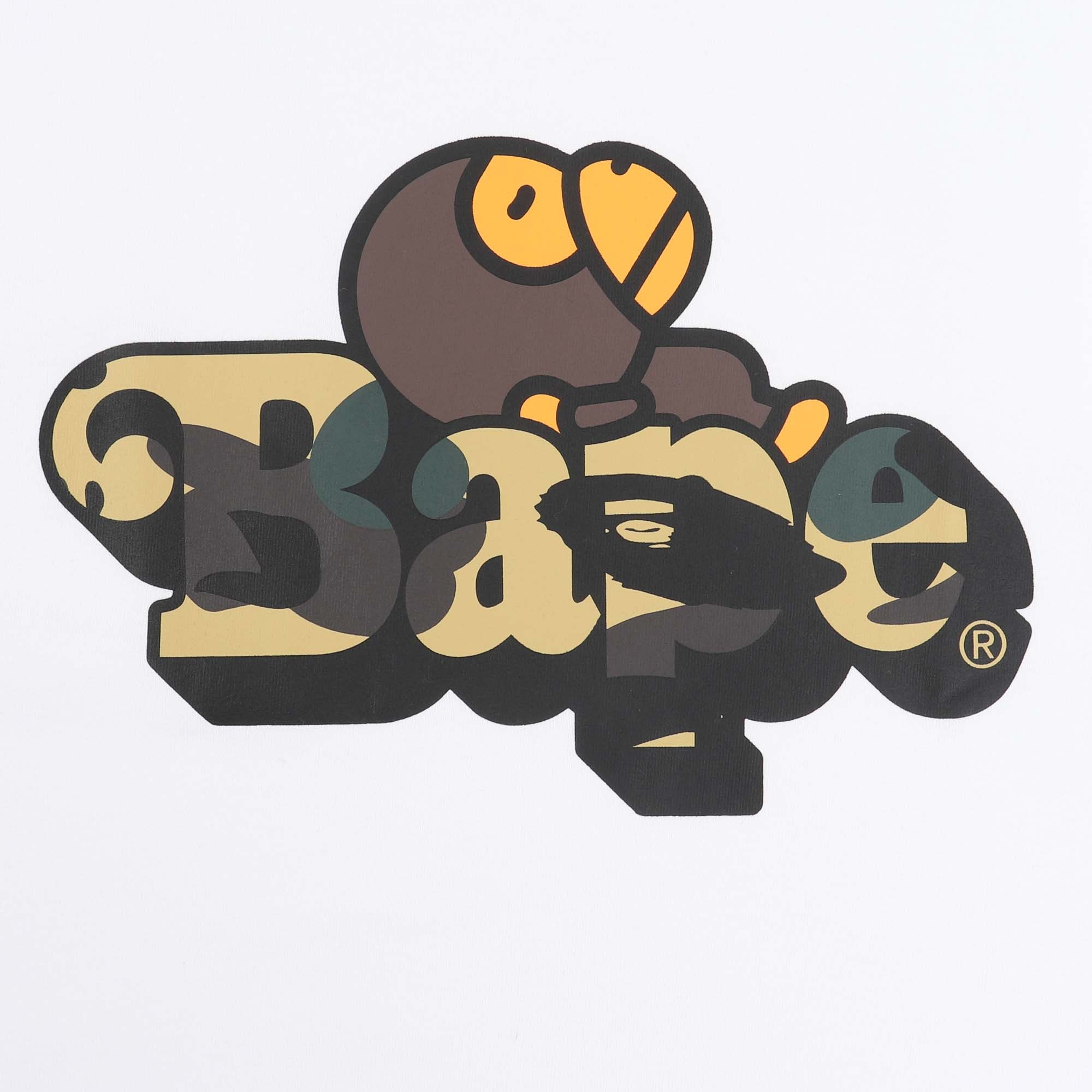 1st Camo Milo On Bape T-Shirt - White product photo