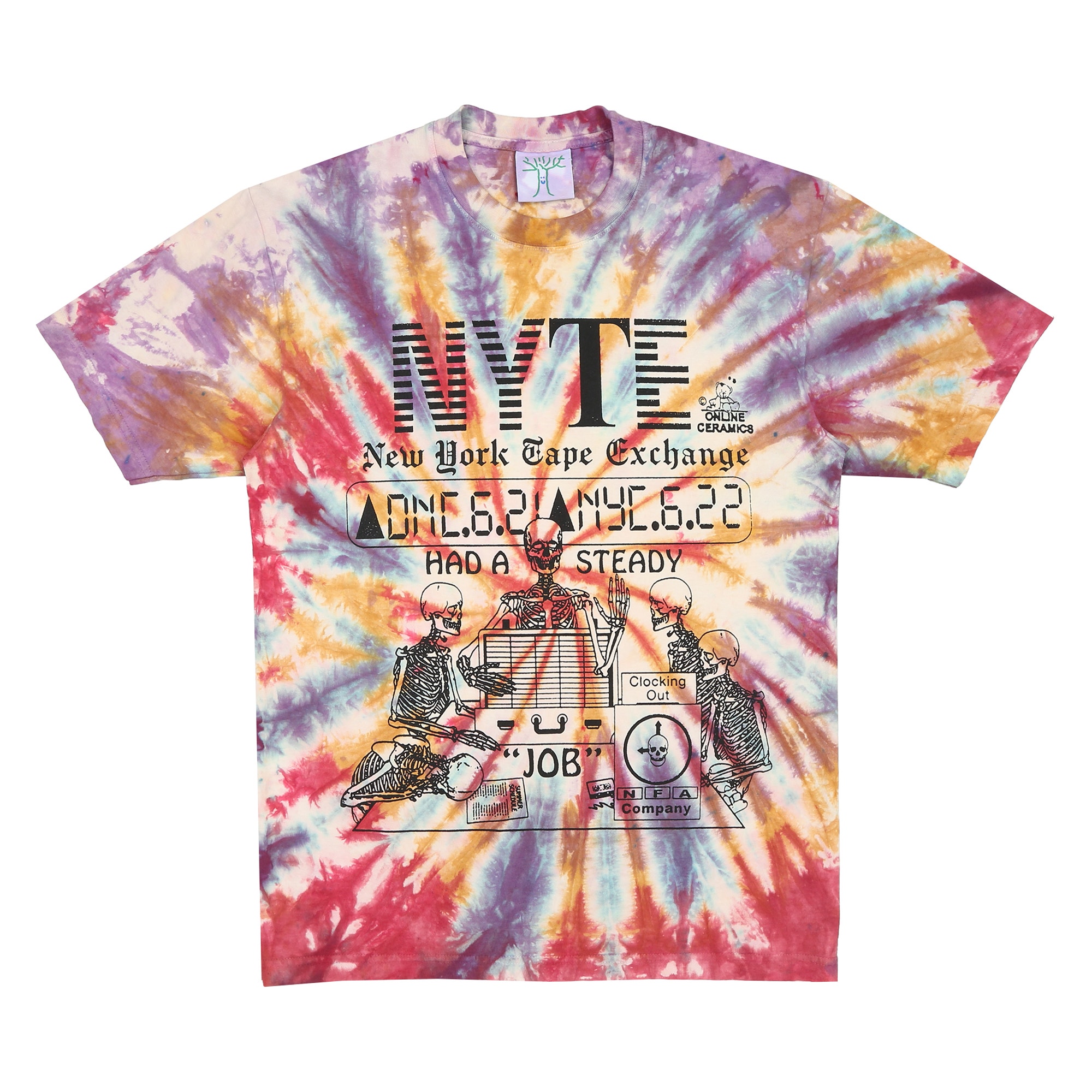 New York Tape Exchange T-Shirt - Tie Dye product photo