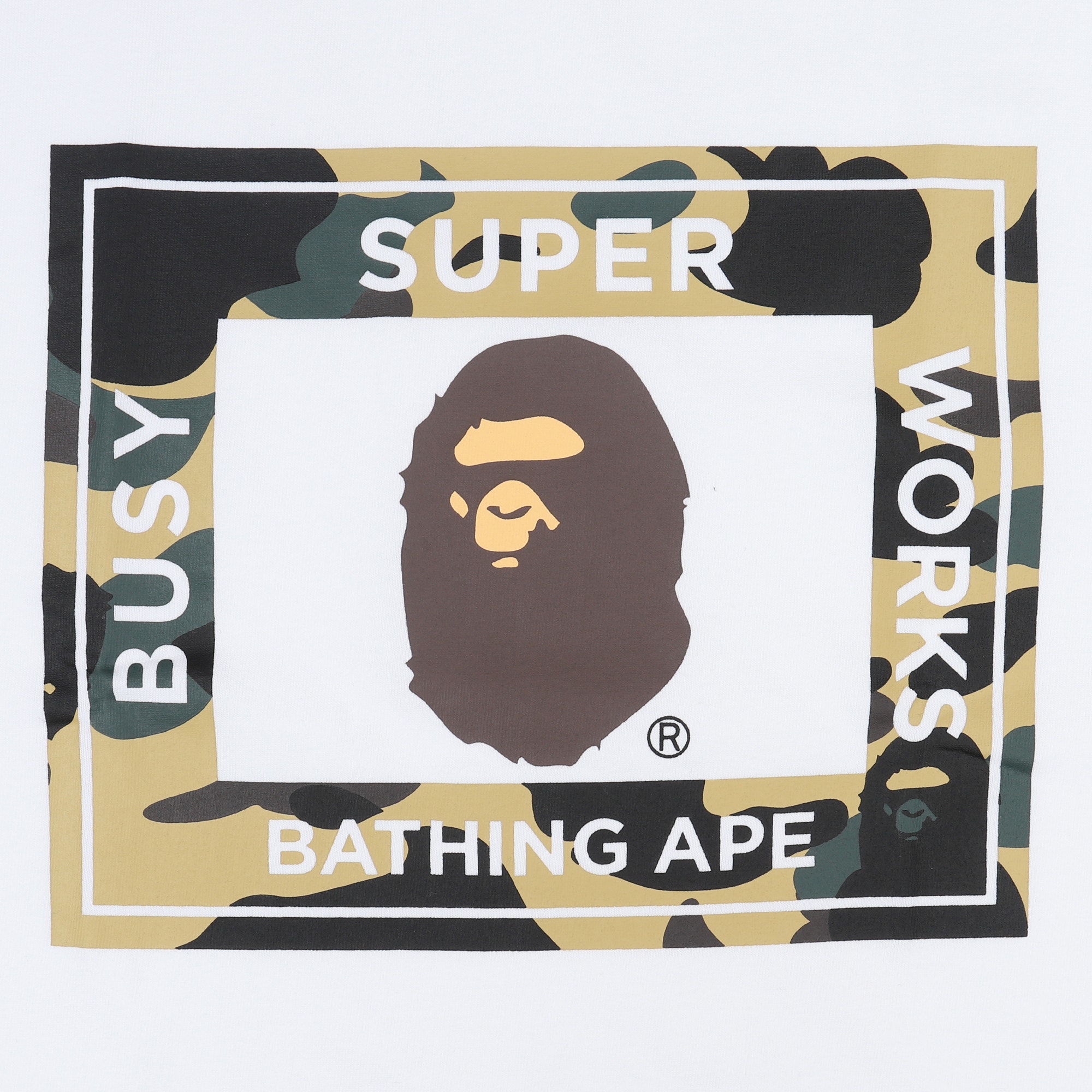 1st Camo Super Busy Works T-Shirt - White product photo