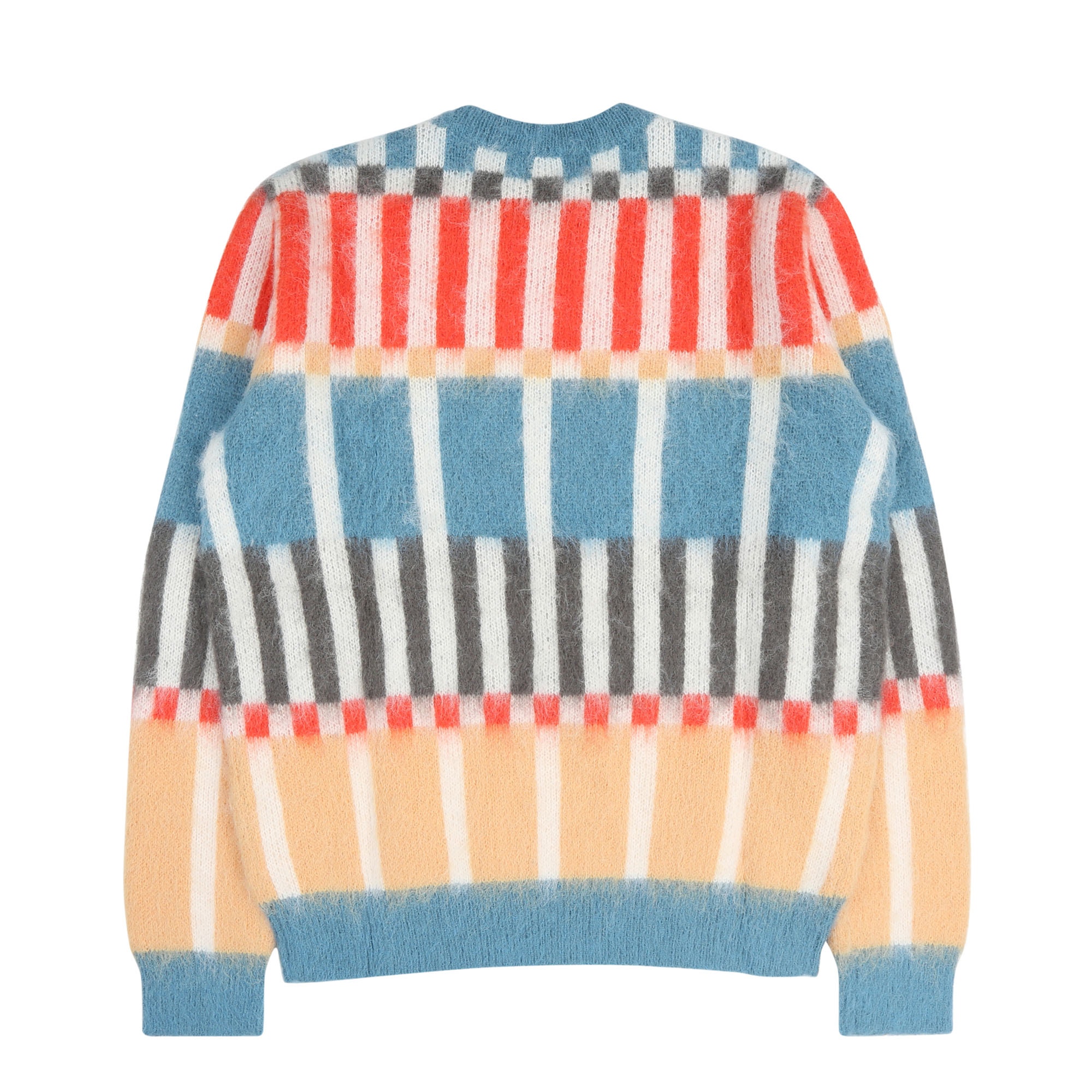 Check Grid Mohair Knitted Jumper - Multi product photo