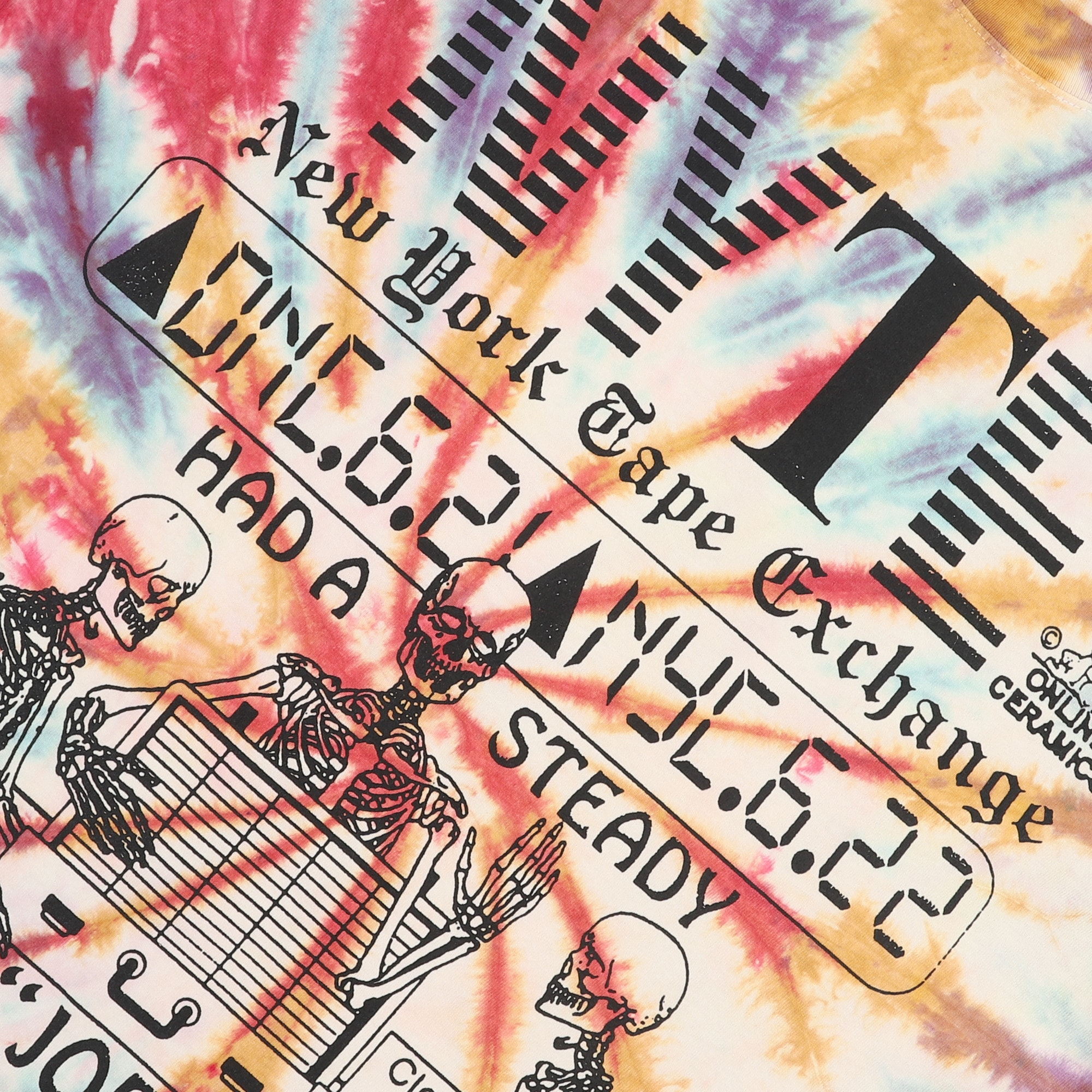 New York Tape Exchange T-Shirt - Tie Dye product photo