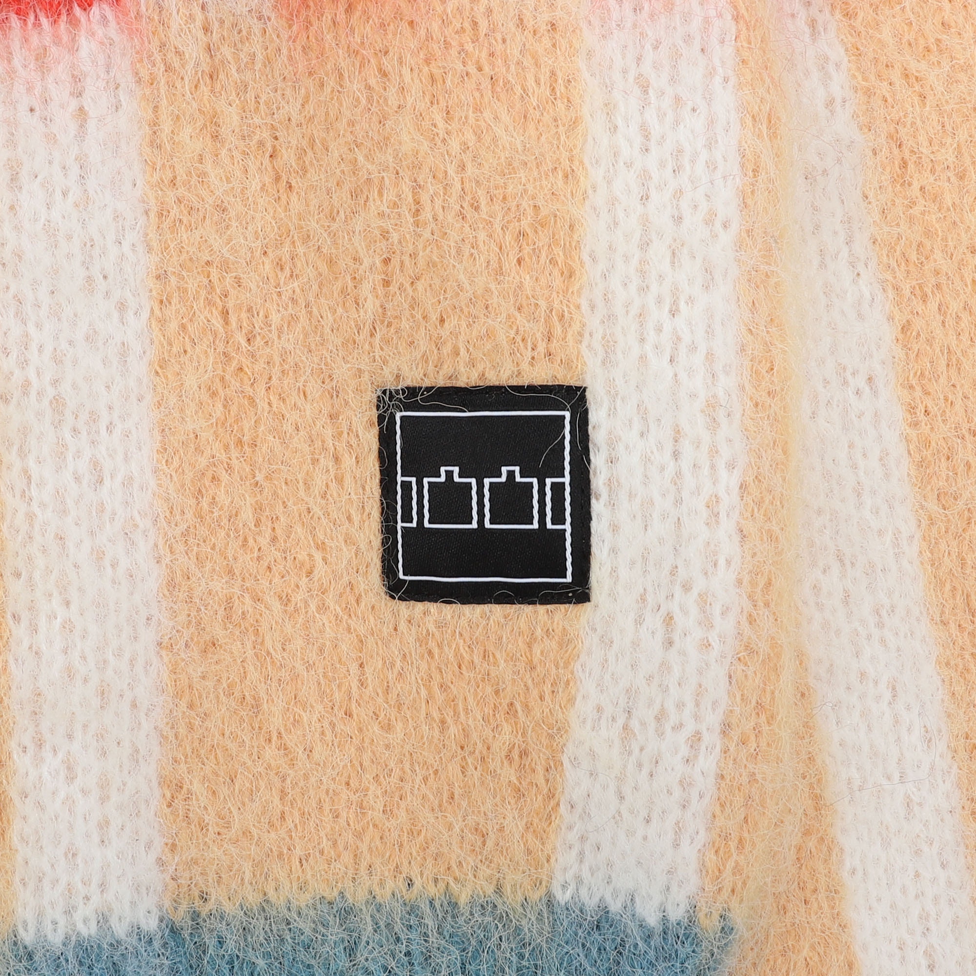 Check Grid Mohair Knitted Jumper - Multi product photo