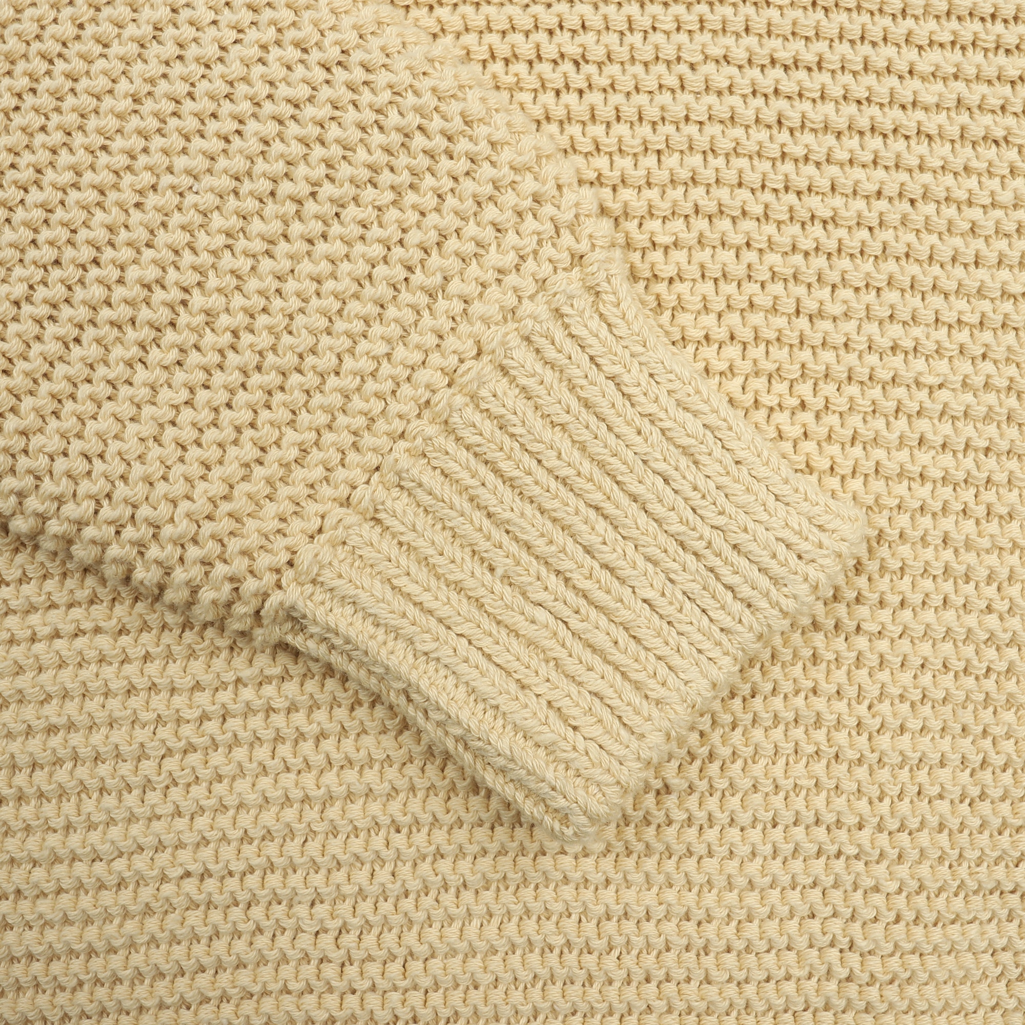 Raglan Sleeve Cotton Knit - Beige product photo
