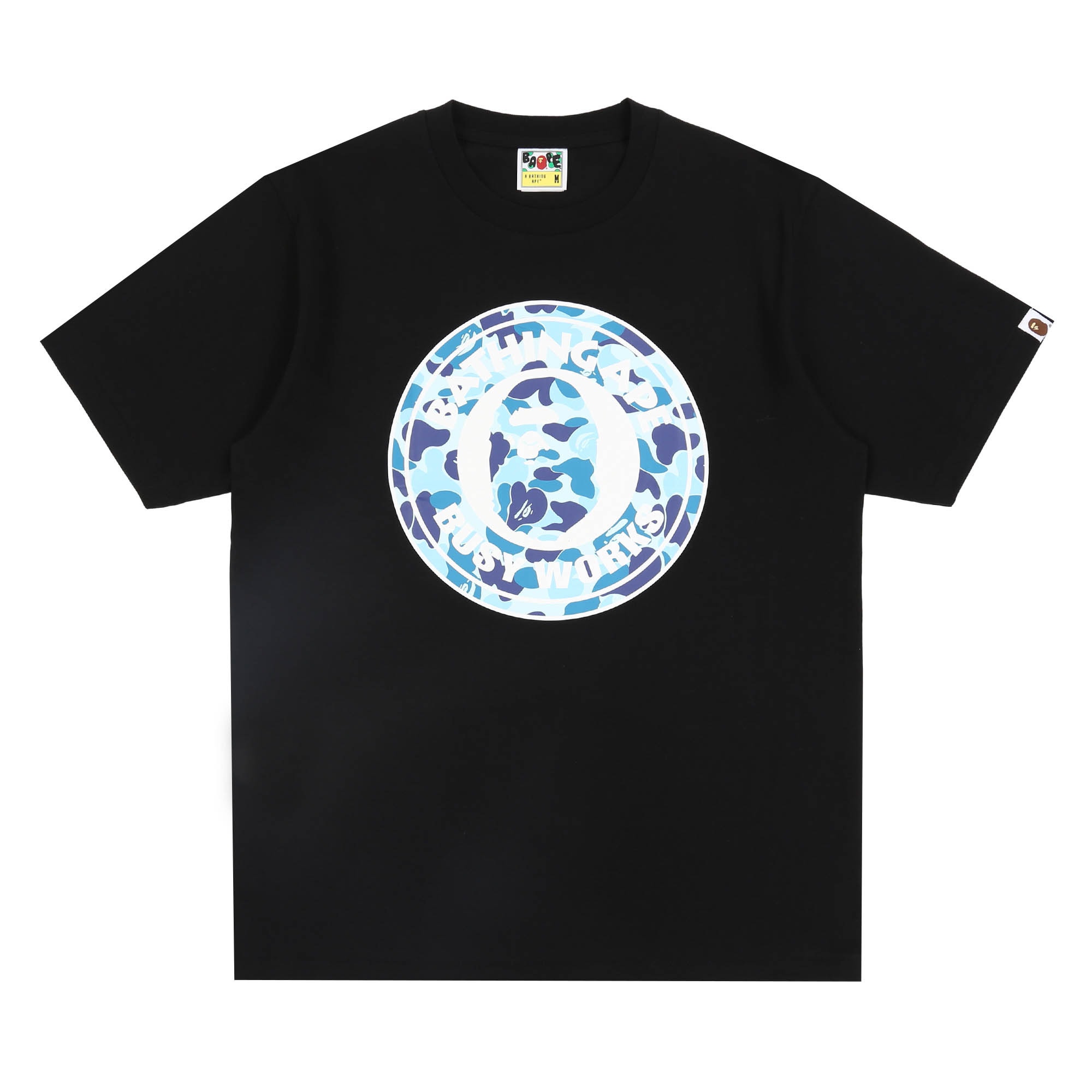 ABC Camo Busy Works T-Shirt - Black/Blue product photo