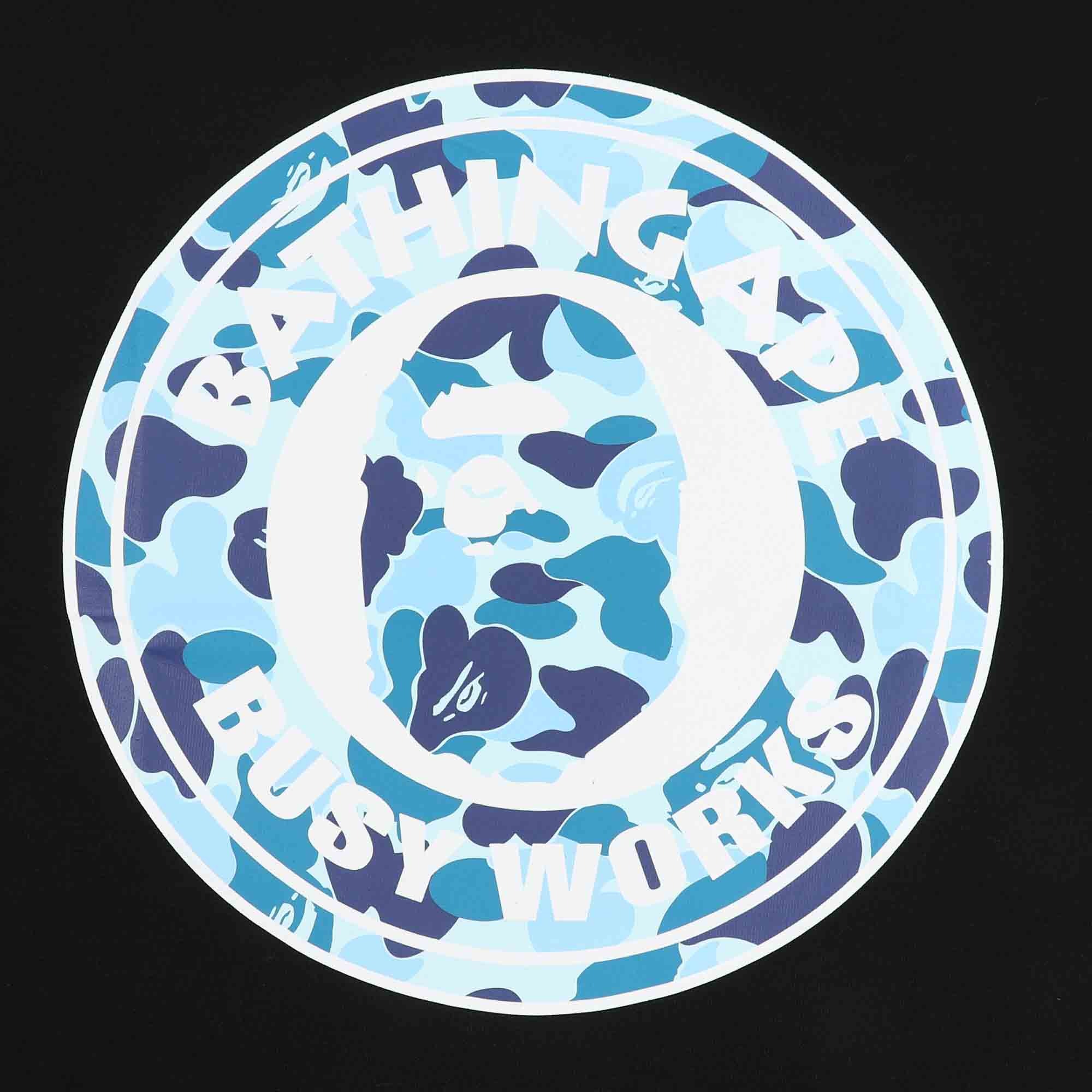 ABC Camo Busy Works T-Shirt - Black/Blue product photo