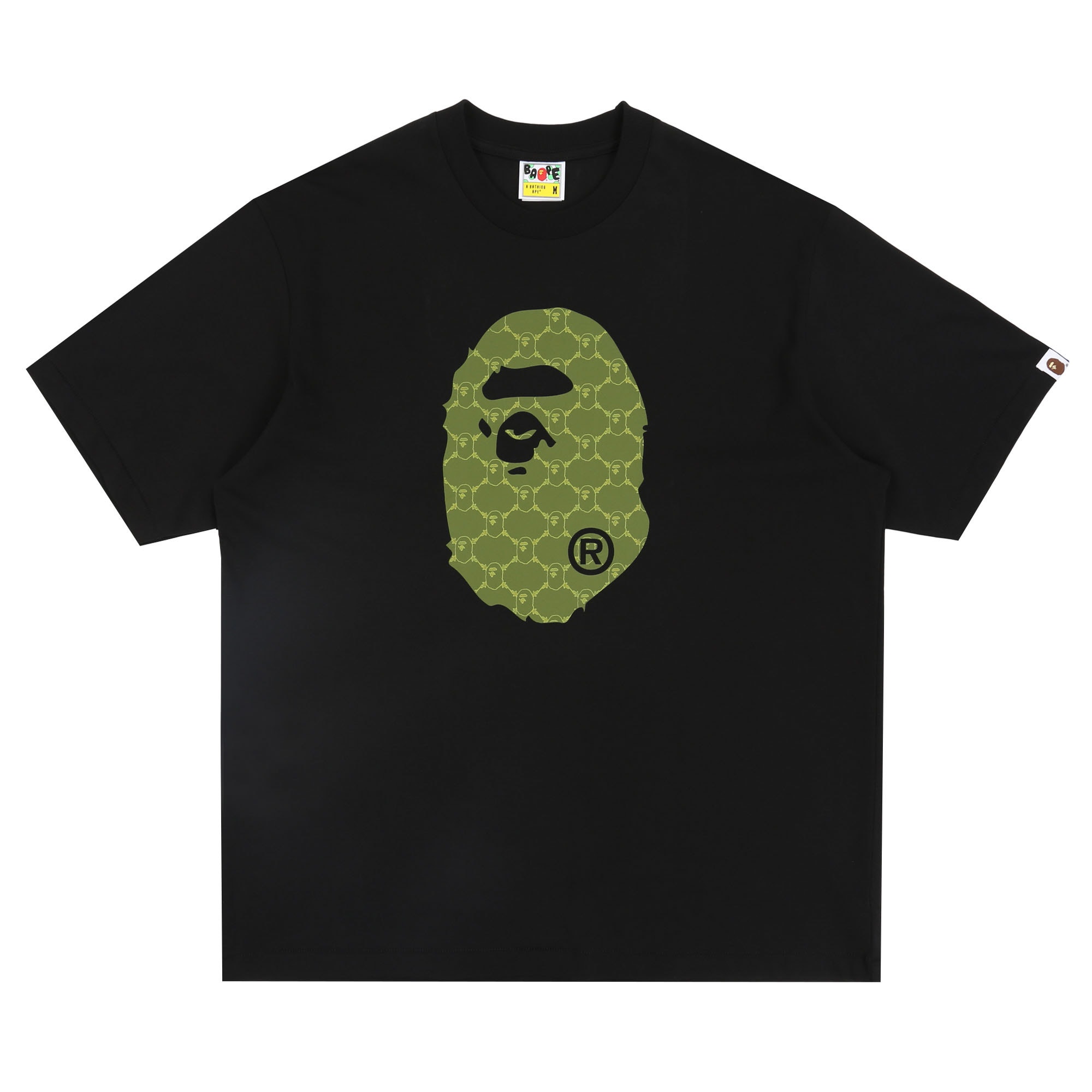 Ape Head Monogram Relaxed Fit T-Shirt - Black product photo