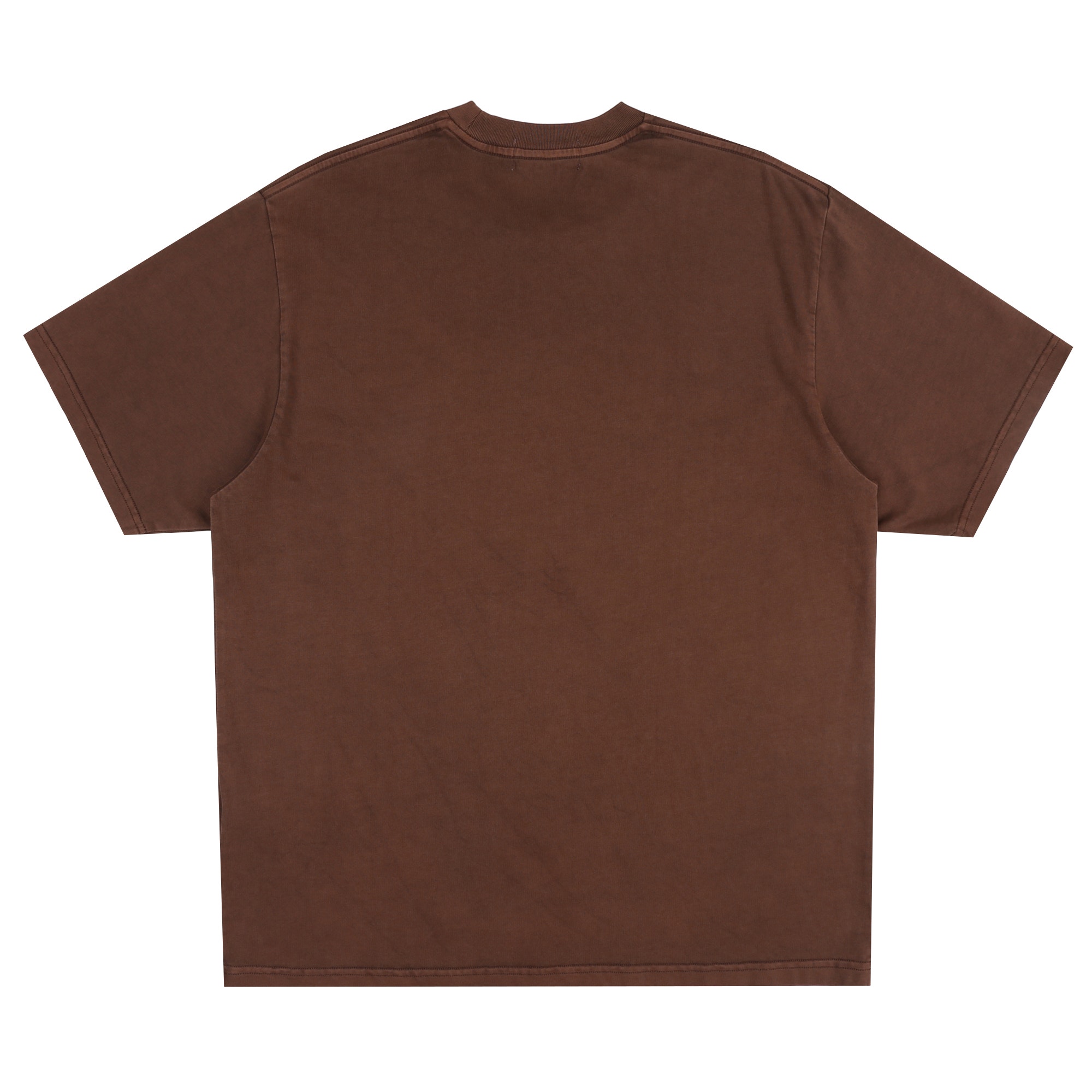 Mad College Garment Dyed Relaxed T-Shirt - Brown product photo
