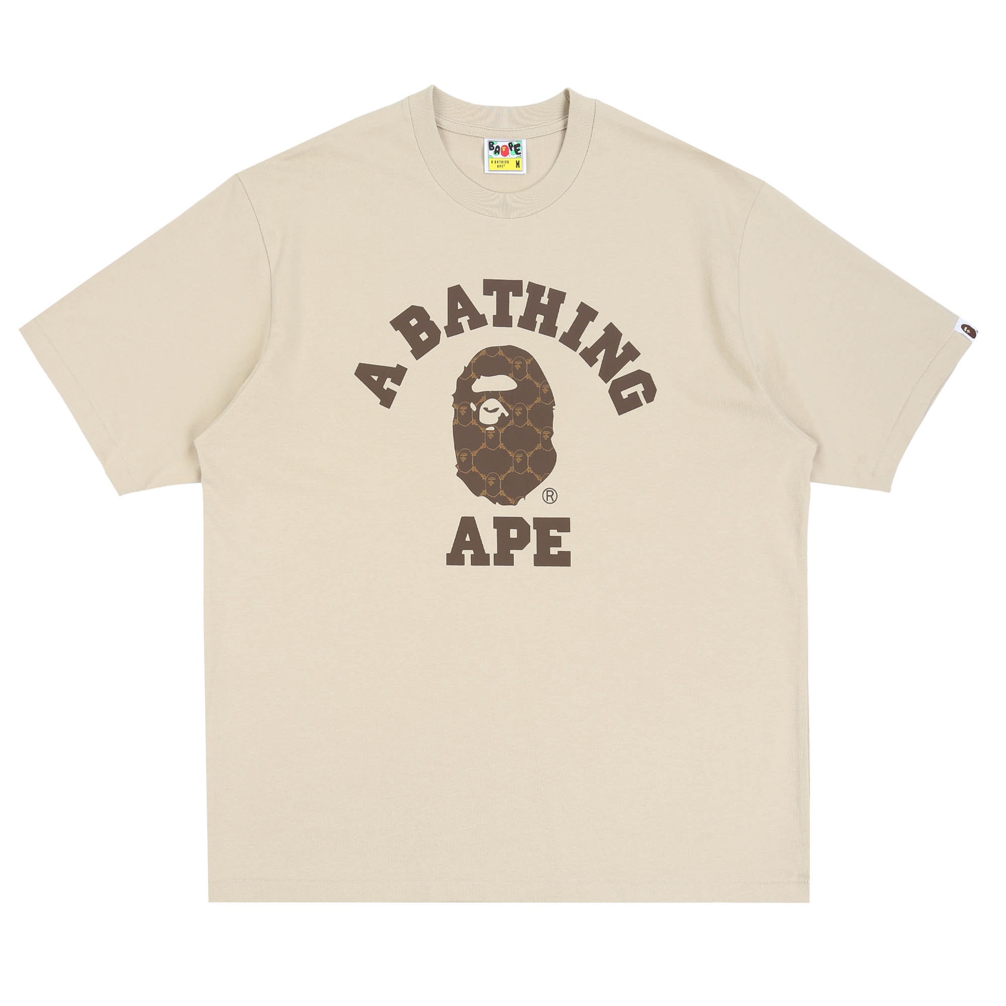 College Monogram Relaxed Fit T-Shirt - Beige product photo