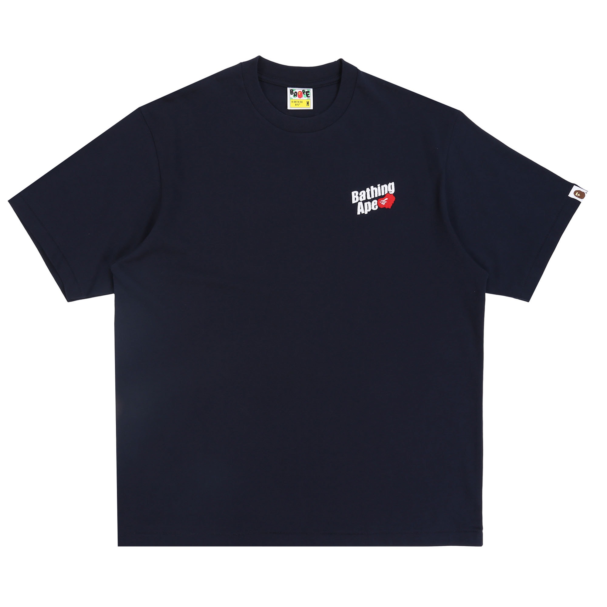 Bathing Ape Logo Relaxed Fit T-Shirt - Navy product photo