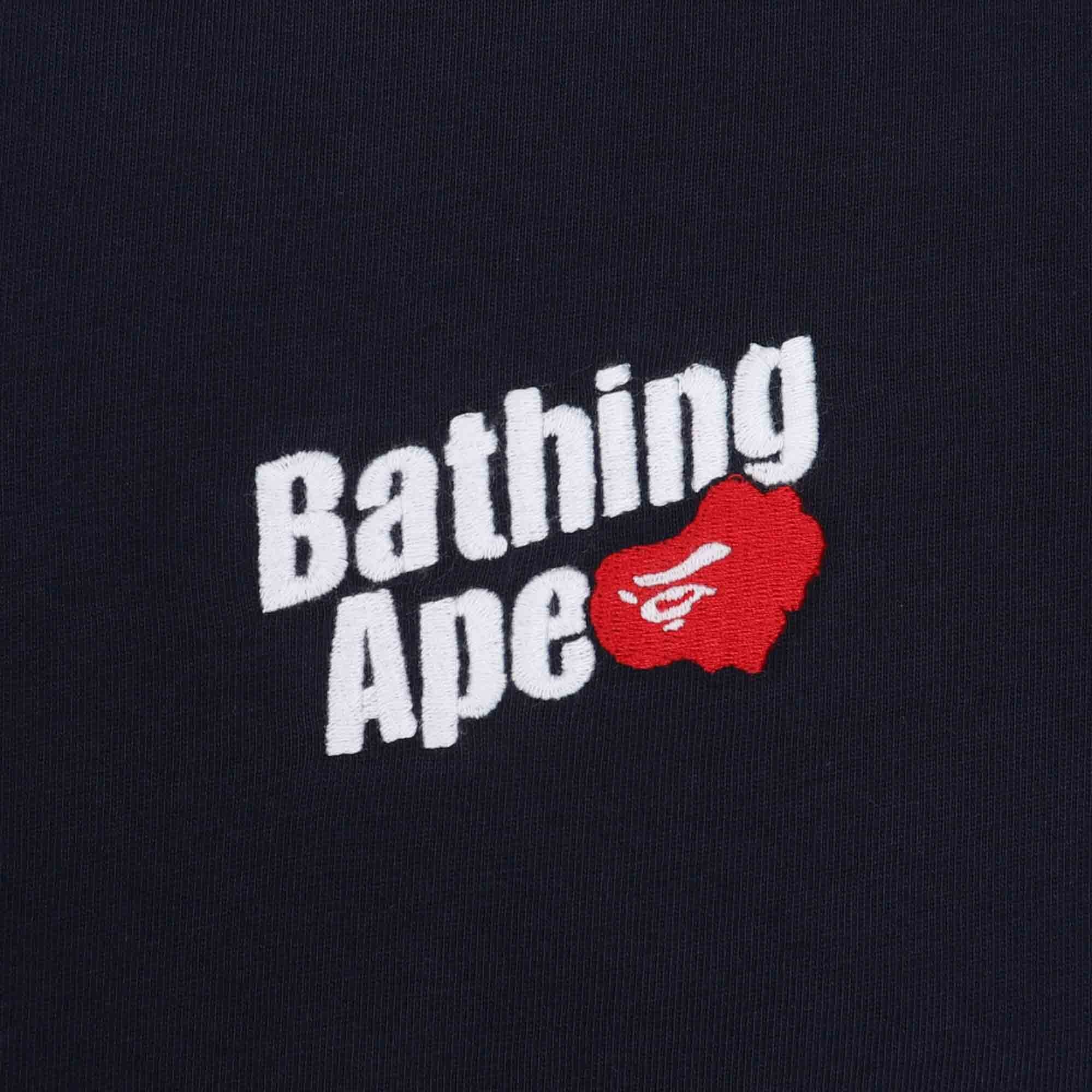 Bathing Ape Logo Relaxed Fit T-Shirt - Navy product photo