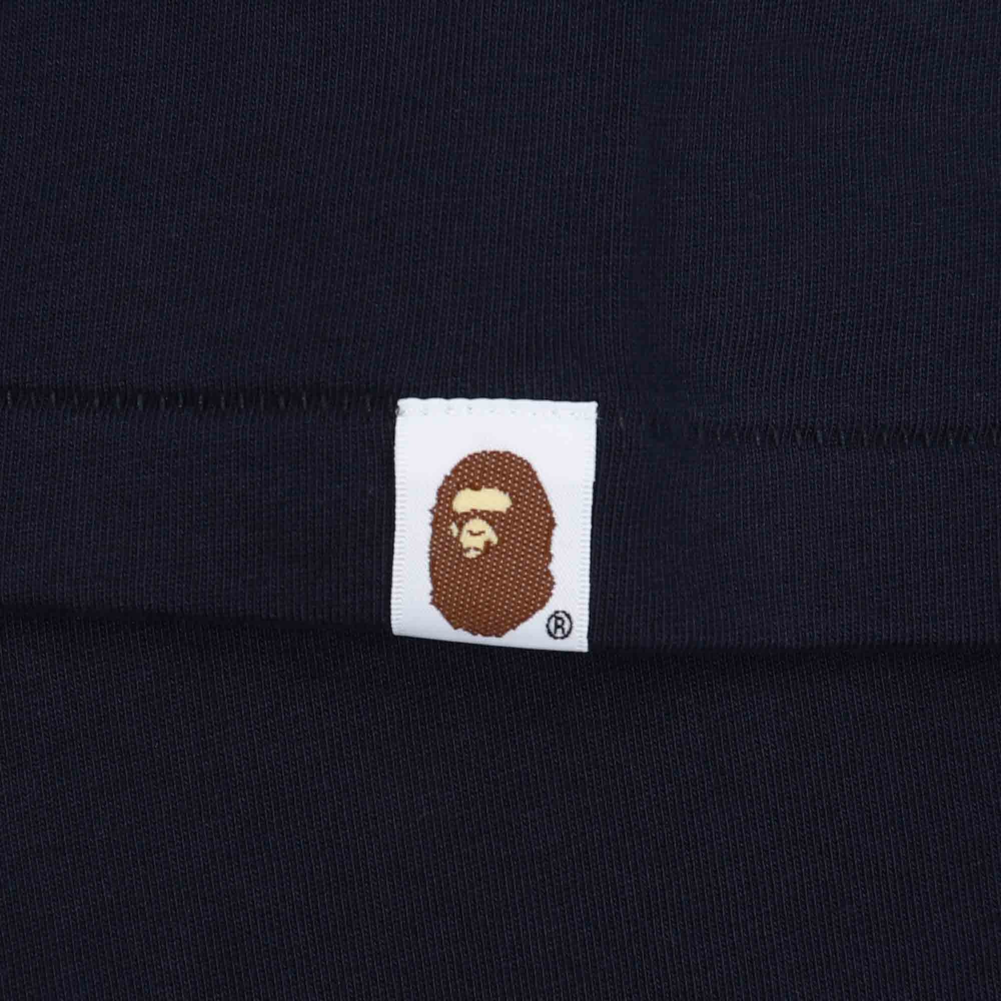 Bathing Ape Logo Relaxed Fit T-Shirt - Navy product photo