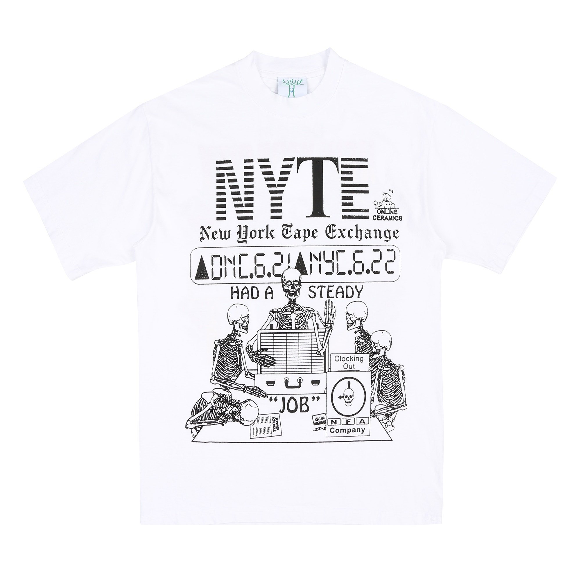 New York Tape Exchange T-Shirt - White product photo