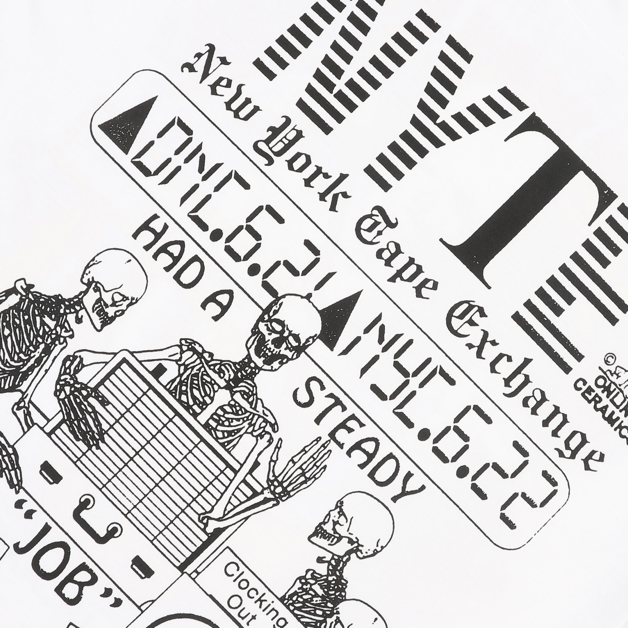 New York Tape Exchange T-Shirt - White product photo