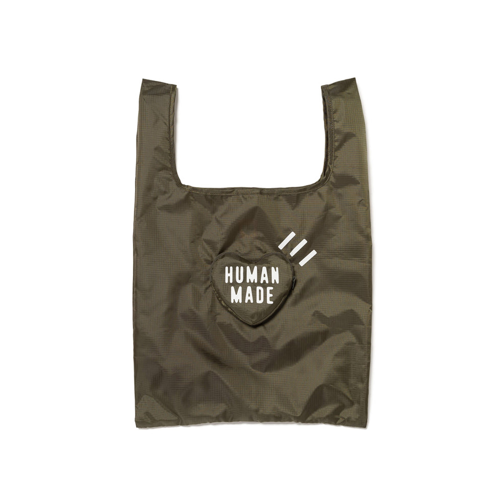 Heart Shopper Bag - Olive Drab product photo