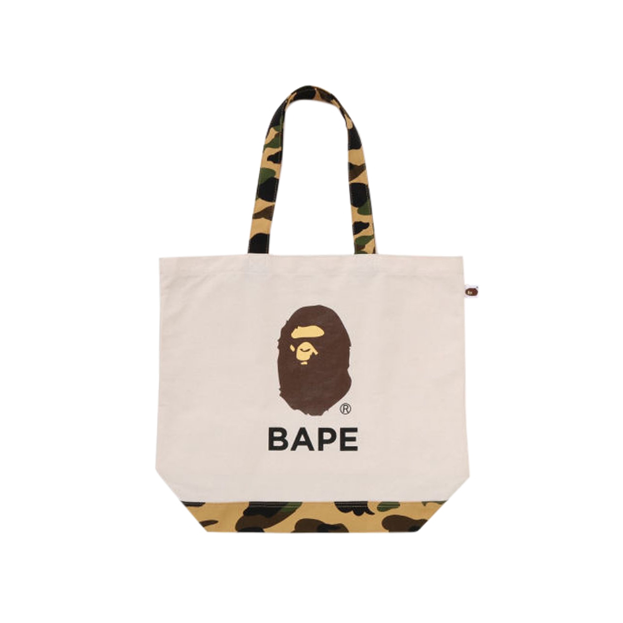 1st Camo Ape Head Tote Bag - Ivory product photo