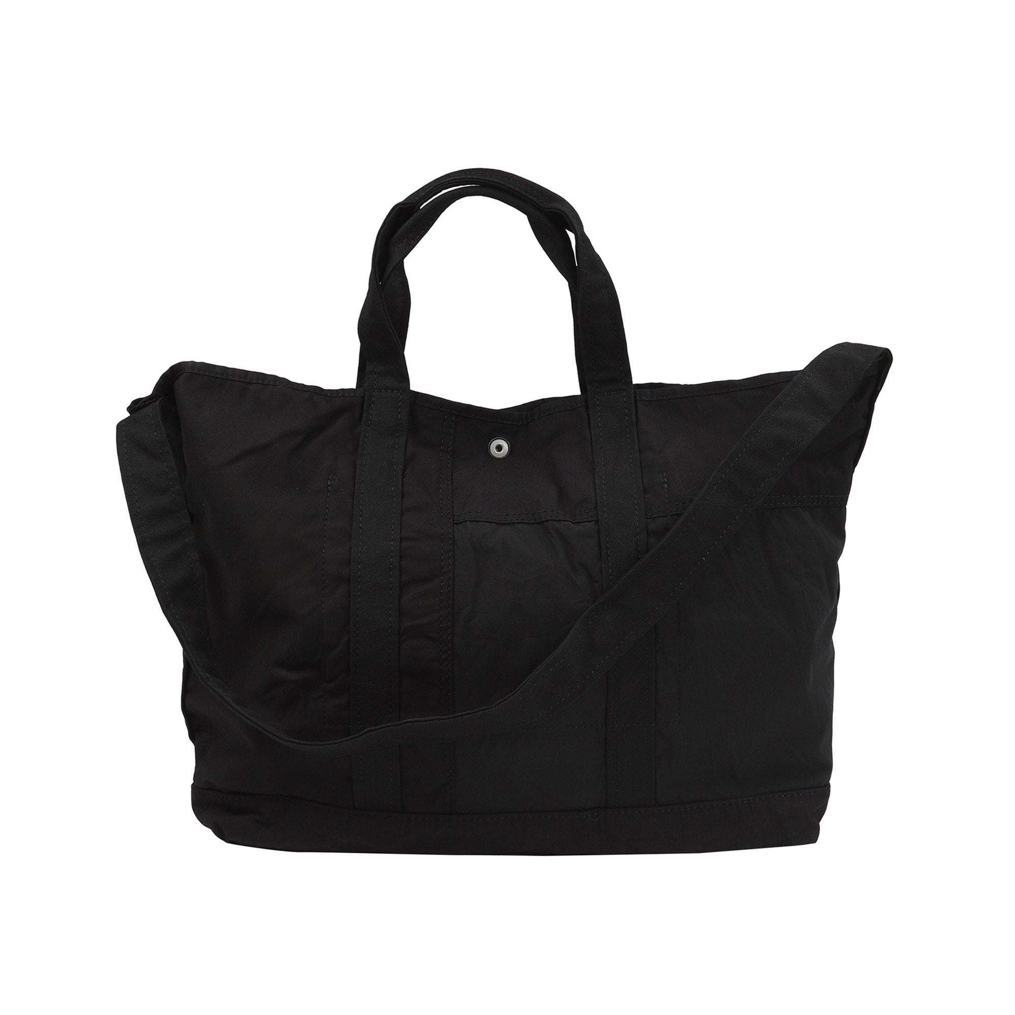Cotton Nylon Rip Patch Bag - Black product photo