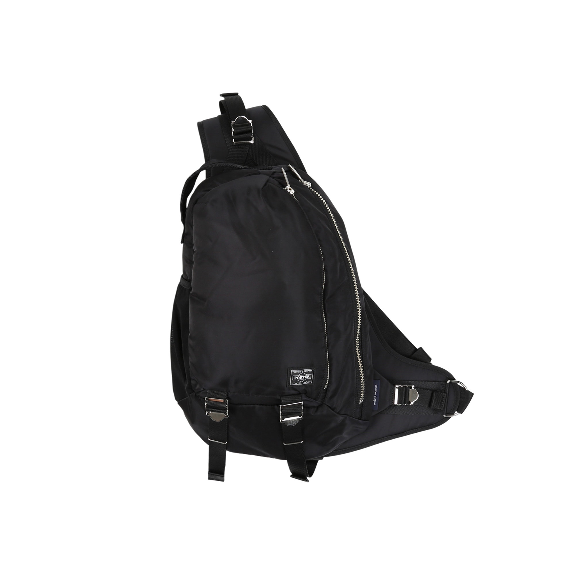 Nylon Twill Porter Sling Bag - Black product photo