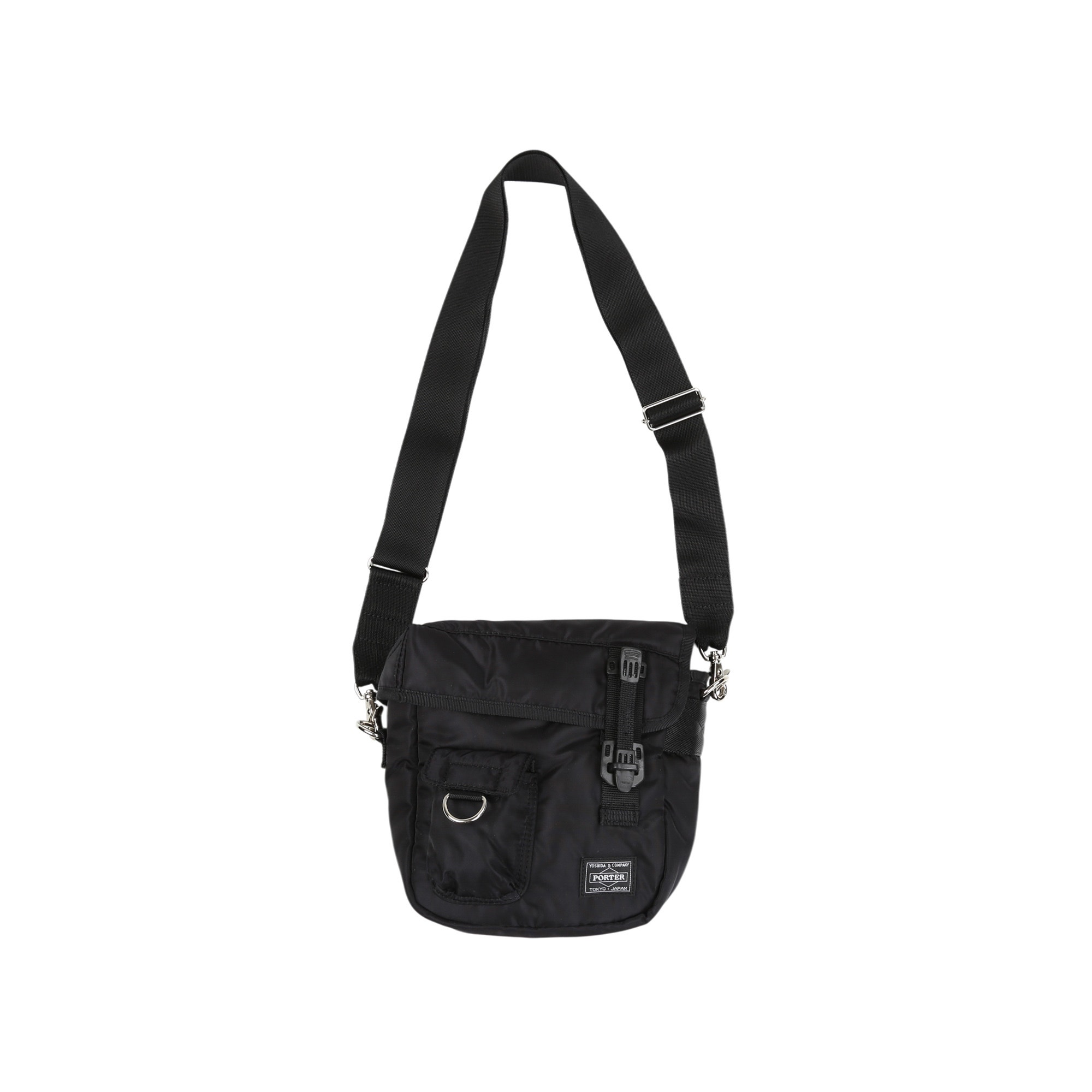 Nylon Twill Porter Shoulder Bag - Black product photo