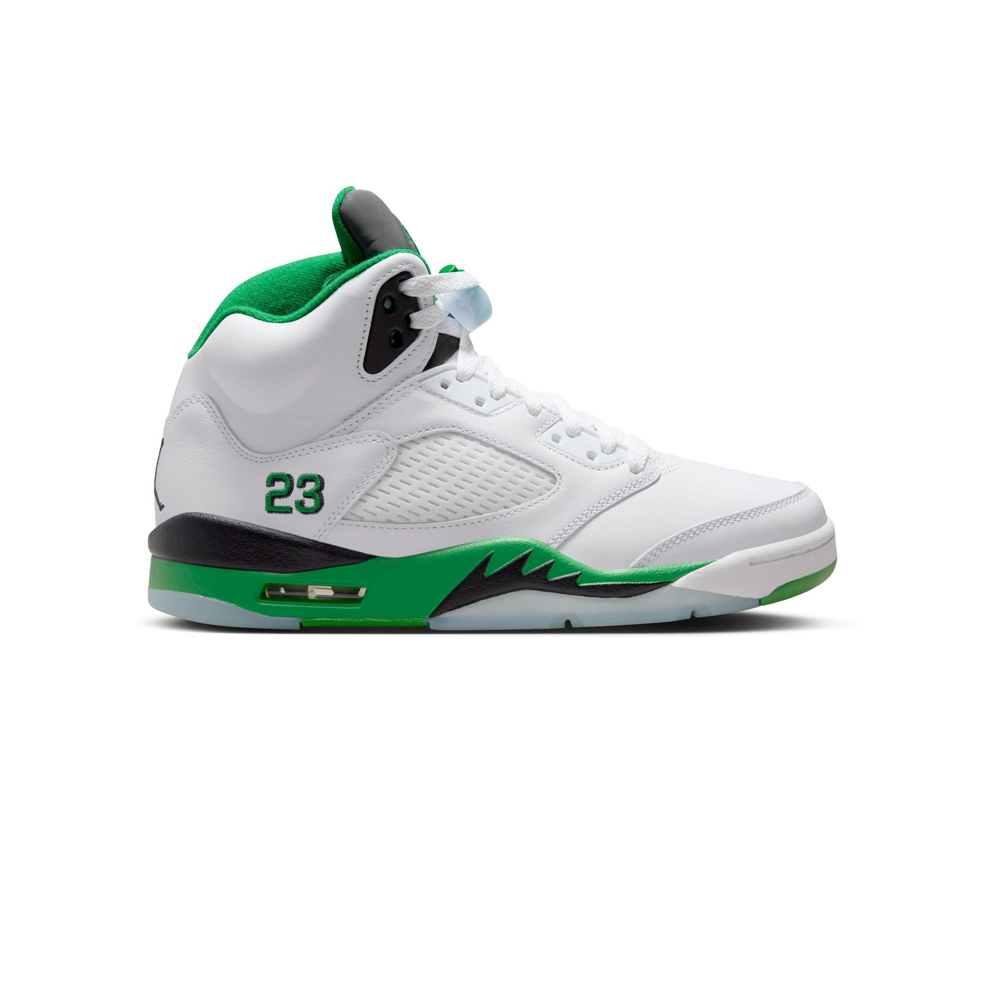 W Air Jordan 5 Retro White Lucky Green
