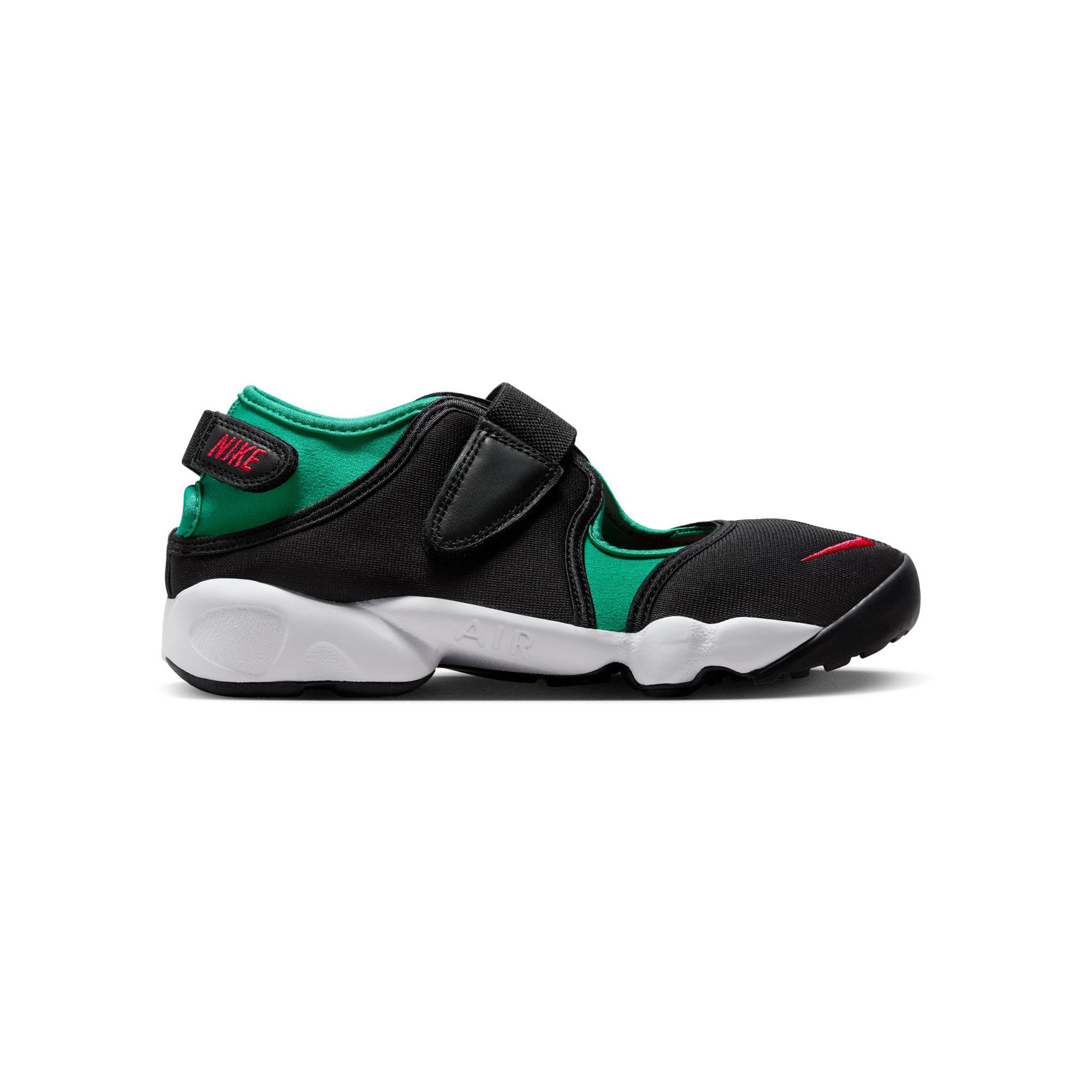 W Nike Air Rift Black University Red Green