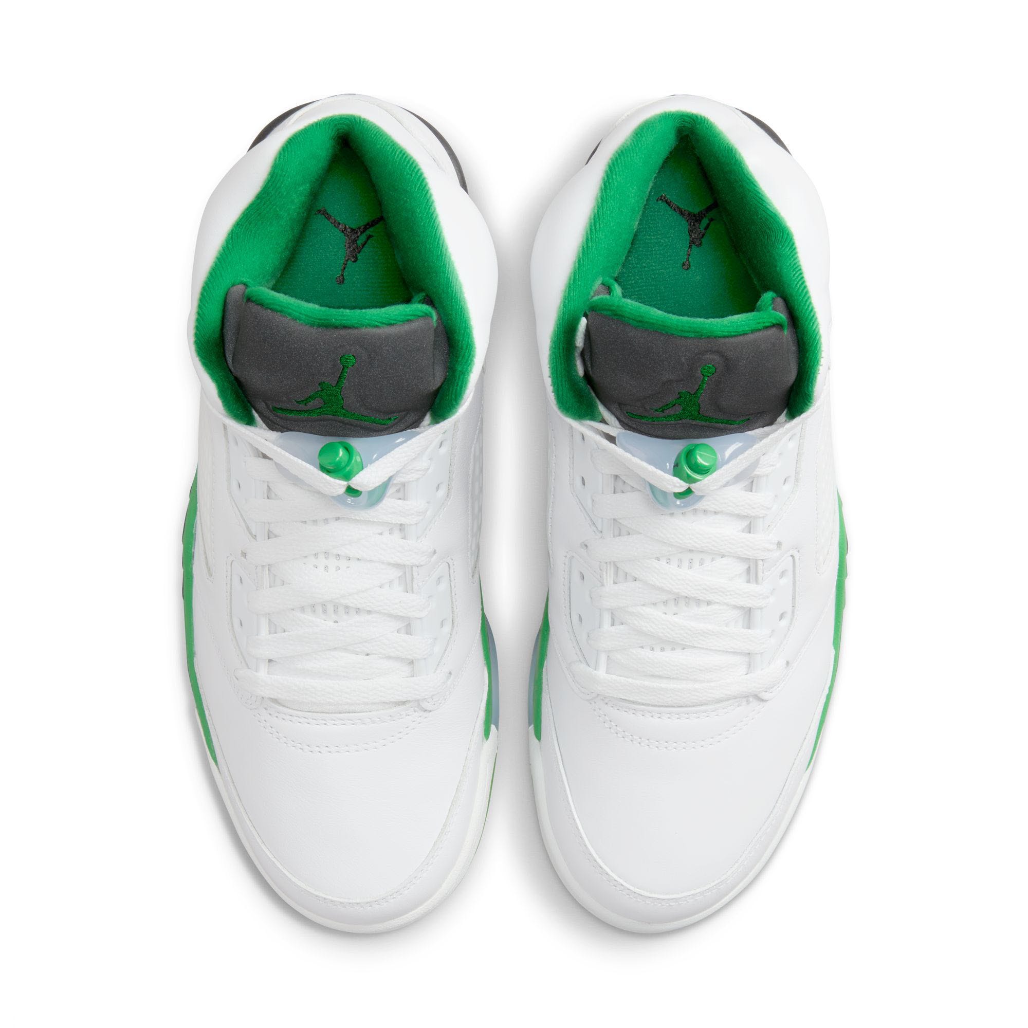 Green air jordan 5 sale