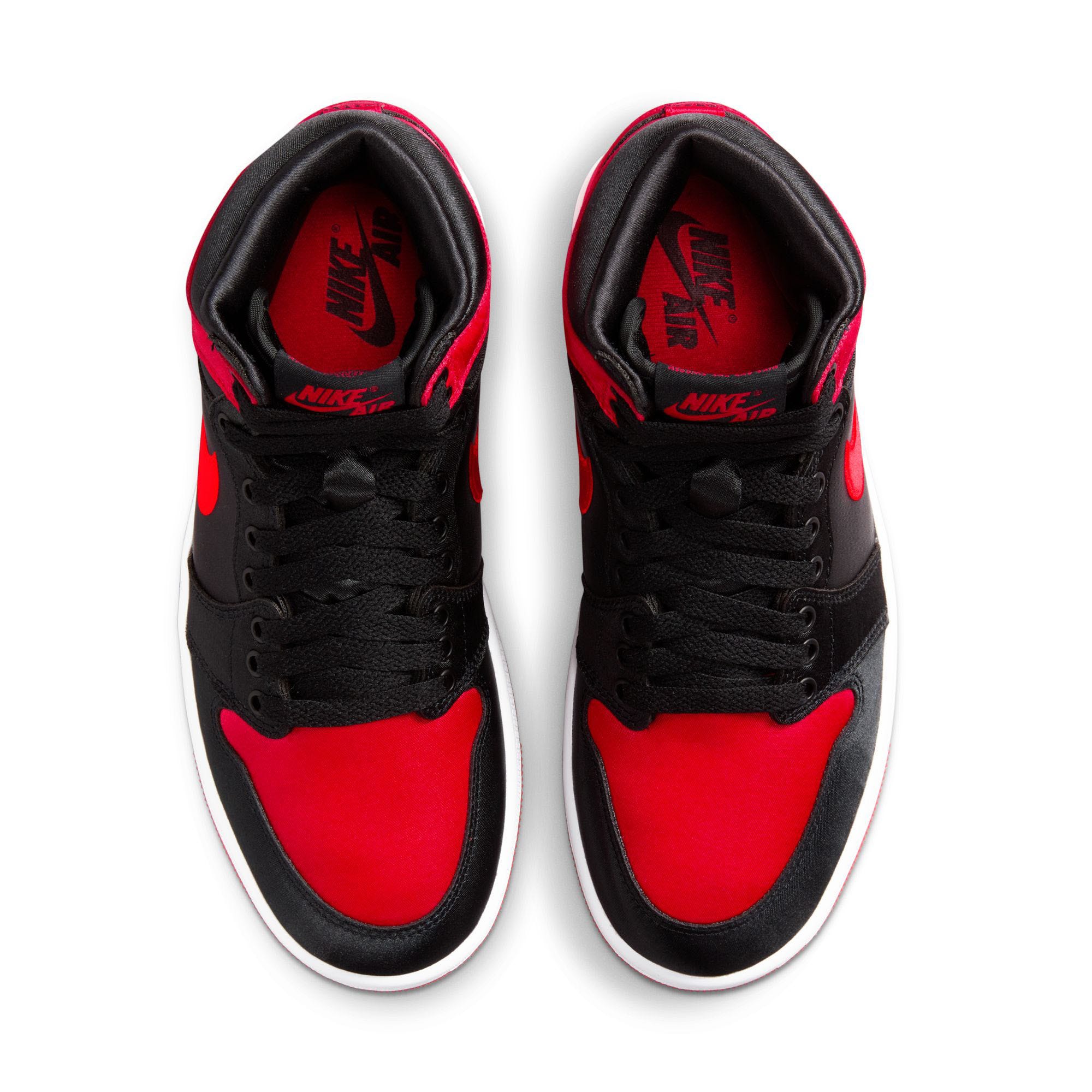 W Air Jordan 1 Retro Hi OG Black Uni Red