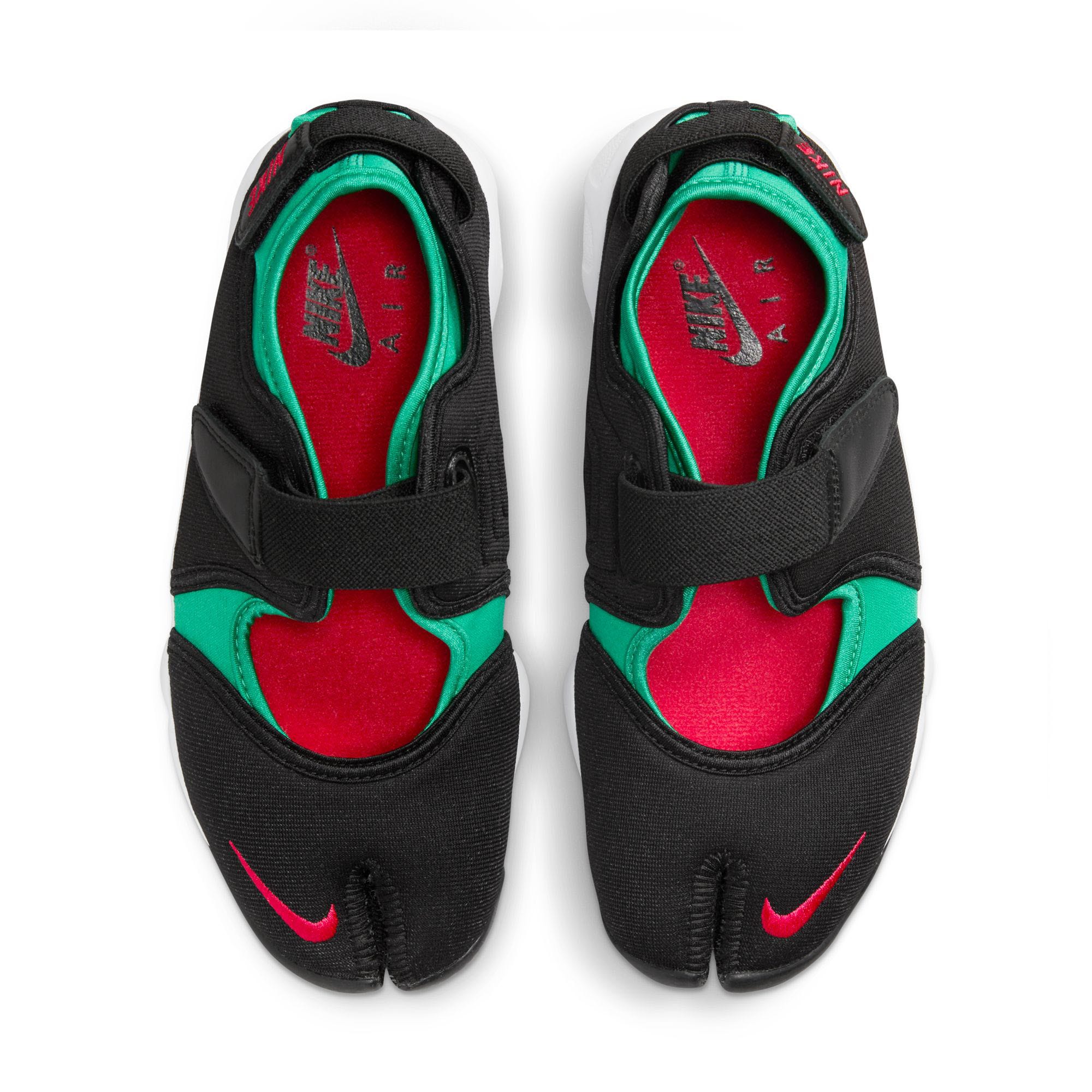 W Nike Air Rift Black University Red Green